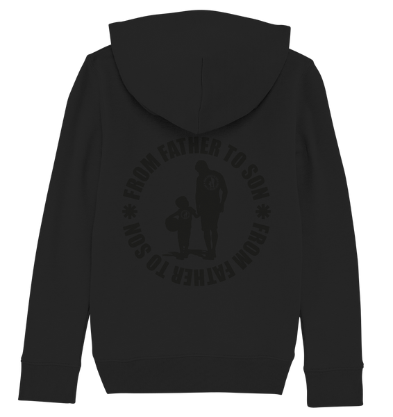 N.O.S.W. BLOCK Fanblock Hoodie "FROM FATHER TO SON" Kids Organic Hoodie schwarz