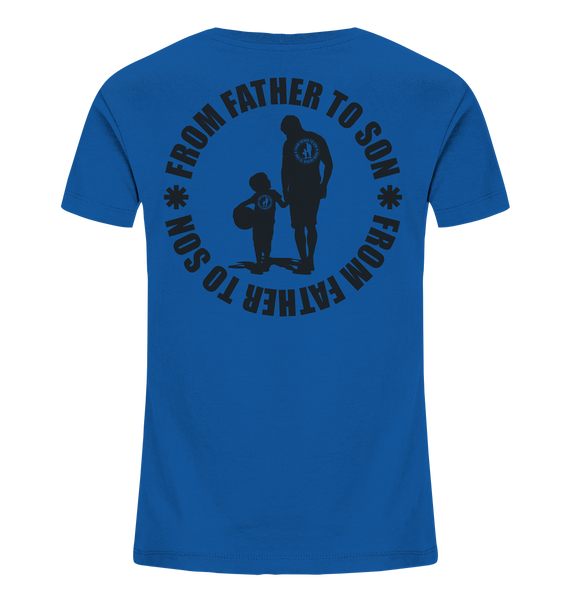 N.O.S.W. BLOCK Fanblock Shirt "FROM FATHER TO SON" Kids UNISEX Organic T-Shirt blau