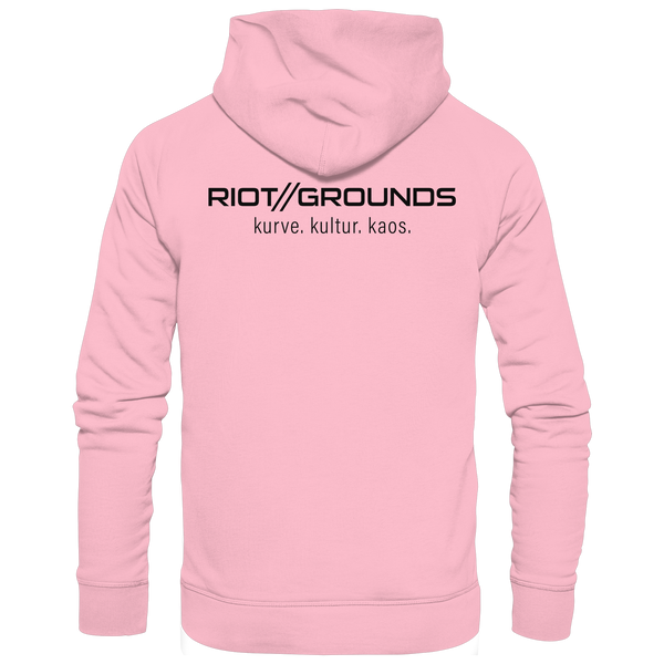 RIOT//GROUNDS Fanblock Hoodie „R//G kultur.kurve.kaos.“ – cotton pink