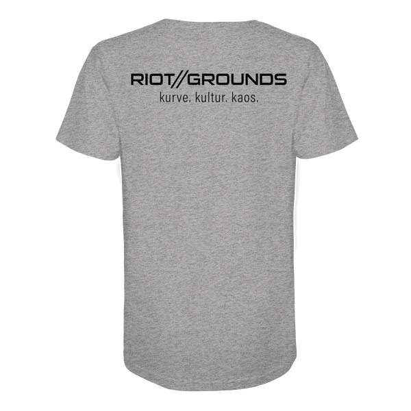 RIOT//GROUNDS Shirt "R//G kultur. kurve. kaos." beidseitig bedrucktes Organic T-Shirt (100 % Bio Baumwolle)