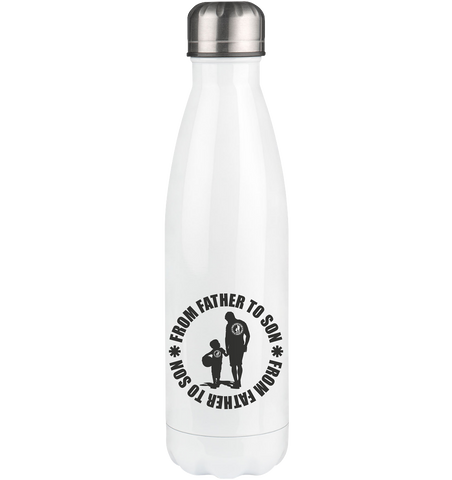 N.O.S.W. BLOCK Trinkflasche Edelstahl "FROM FATHER TO SON" Thermosflasche 500ml