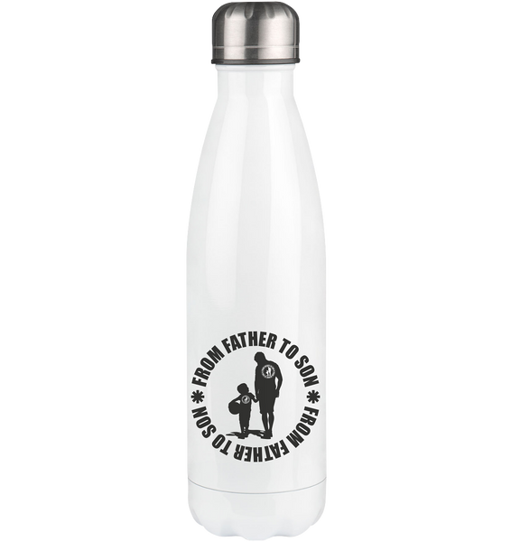 N.O.S.W. BLOCK Trinkflasche Edelstahl "FROM FATHER TO SON" Thermosflasche 500ml