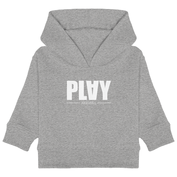 N.O.S.W. BLOCK Handball Baby Hoodie „PLAY HANDBALL“ – heather grey
