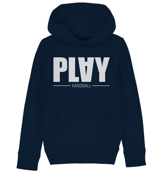 N.O.S.W. BLOCK Fanblock Hoodie "PLAY HANDBALL" Kids Organic Kapuzenpullover navy