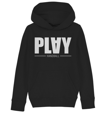 N.O.S.W. BLOCK Fanblock Hoodie "PLAY HANDBALL" Kids Organic Kapuzenpullover schwarz