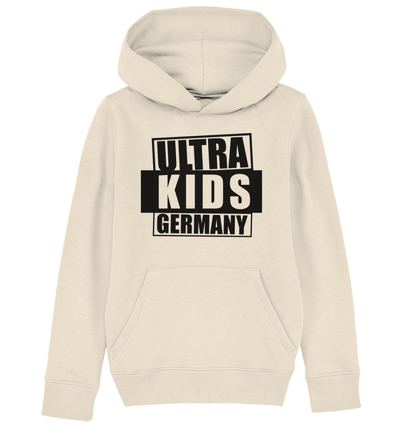N.O.S.W. BLOCK Ultras Hoodie "ULTRA KIDS GERMANY" Kids UNISEX Organic Kapuzenpullover natural raw