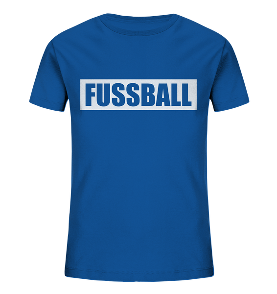 N.O.S.W. BLOCK Teamsport Shirt "FUSSBALL" Kids UNISEX Organic T-Shirt blau