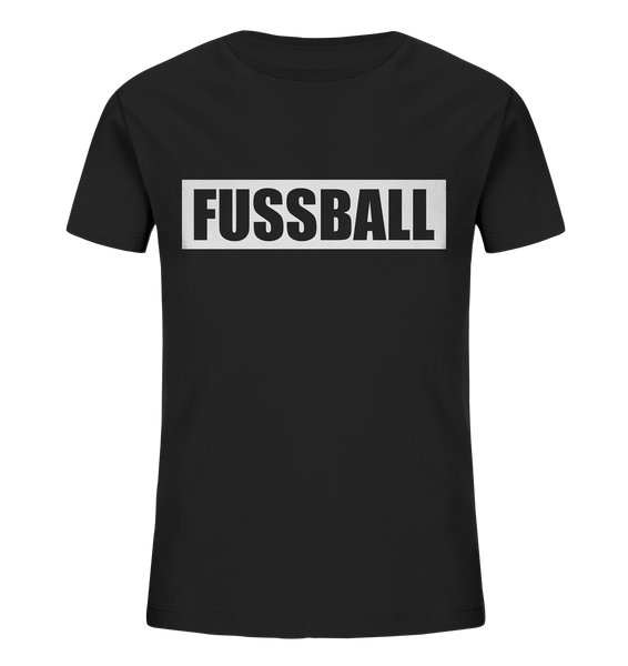 N.O.S.W. BLOCK Teamsport Shirt "FUSSBALL" Kids UNISEX Organic T-Shirt schwarz