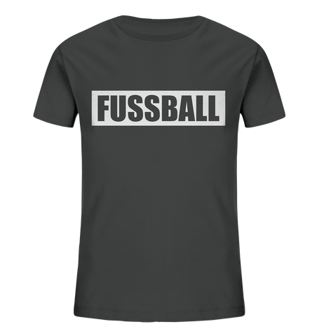 N.O.S.W. BLOCK Teamsport Shirt "FUSSBALL" Kids UNISEX Organic T-Shirt anthrazit