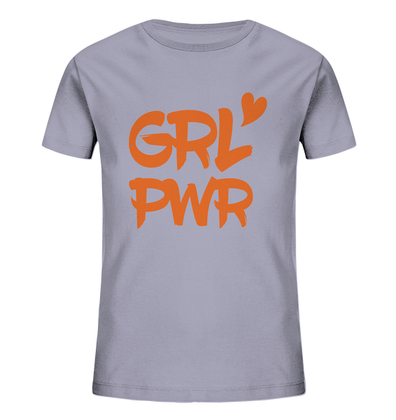 N.O.S.W. BLOCK Girls Shirt "GRL PWR" Kids Organic T-Shirt (100% Bio-Baumwolle)