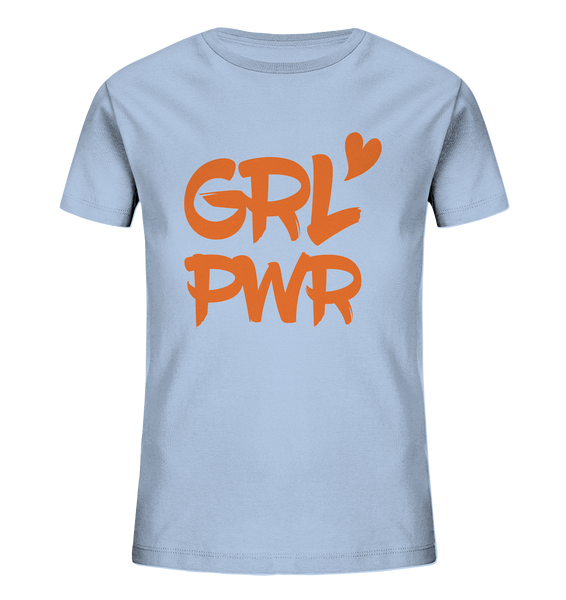 N.O.S.W. BLOCK Girls Shirt "GRL PWR" Kids Organic T-Shirt (100% Bio-Baumwolle)