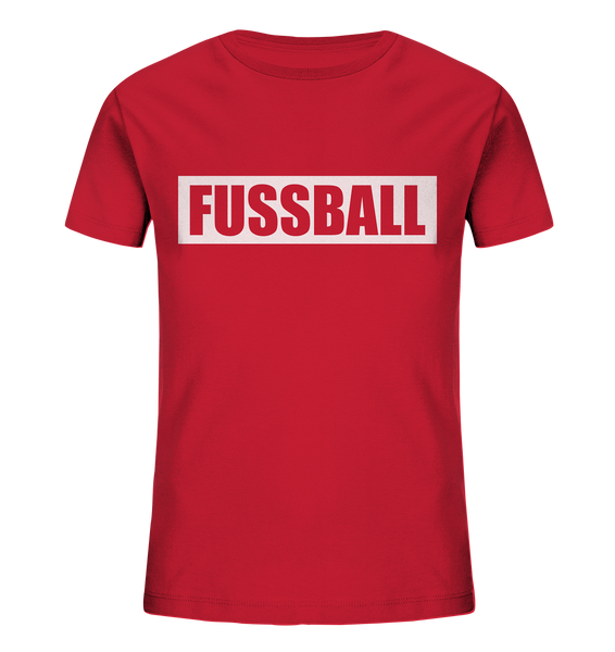 N.O.S.W. BLOCK Teamsport Shirt "FUSSBALL" Kids UNISEX Organic T-Shirt red