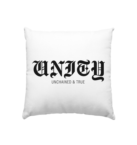 RIOT//GROUNDS Homestuff Kissen "UNITY UNCHAINED & TRUE" Kissenbezug mit Füllung weiss