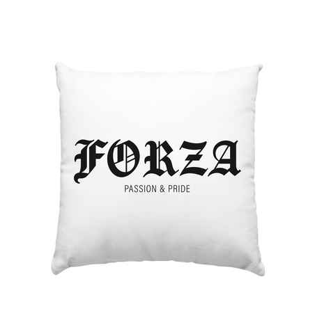 RIOT//GROUNDS Homestuff Kissen "FORZA PASSION & PRIDE" Kissenbezug mit Füllung 40 x 40 cm 