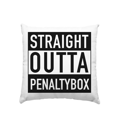 N.O.S.W. BLOCK Fanblock Homestuff Kissen "STRAIGHT OUTTA PENALTYBOX" Kissenbezug mit Füllung 40 x 40 cm 