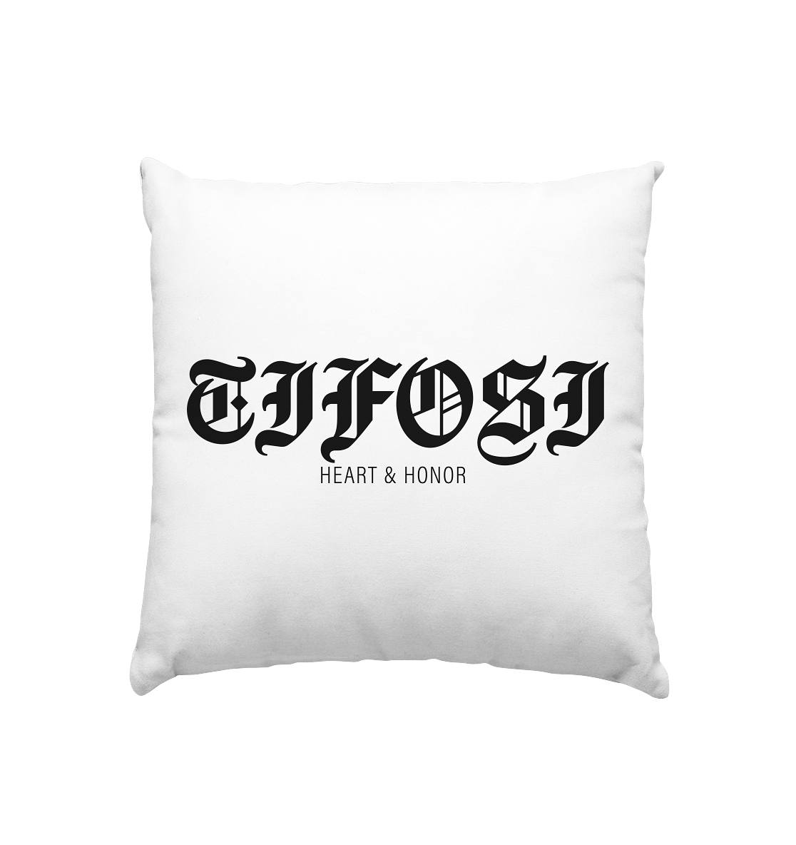 RIOT//GROUNDS Homestuff Kissen "TIFOSI HEART & HONOR" Kissenbezug mit Füllung weiss
