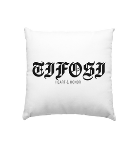 RIOT//GROUNDS Homestuff Kissen "TIFOSI HEART & HONOR" Kissenbezug mit Füllung weiss