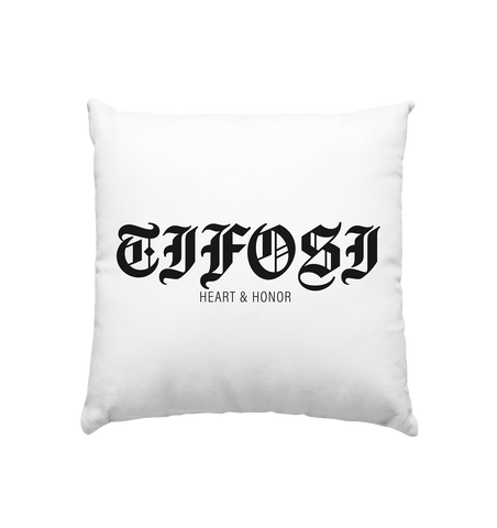 RIOT//GROUNDS Homestuff Kissen "TIFOSI HEART & HONOR" Kissenbezug mit Füllung weiss