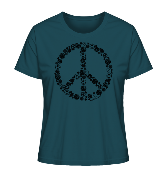 N.O.S.W. BLOCK Shirt "SPORTS FOR PEACE" Girls Organic T-Shirt stargazer