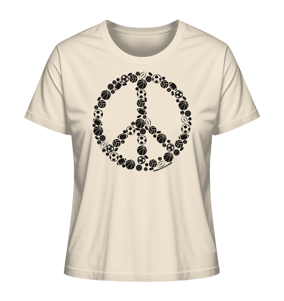 N.O.S.W. BLOCK Shirt "SPORTS FOR PEACE" Girls Organic T-Shirt natural raw