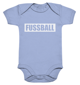 N.O.S.W. BLOCK Teamsport Body "FUSSBALL" Organic Baby Bodysuite dusty blue