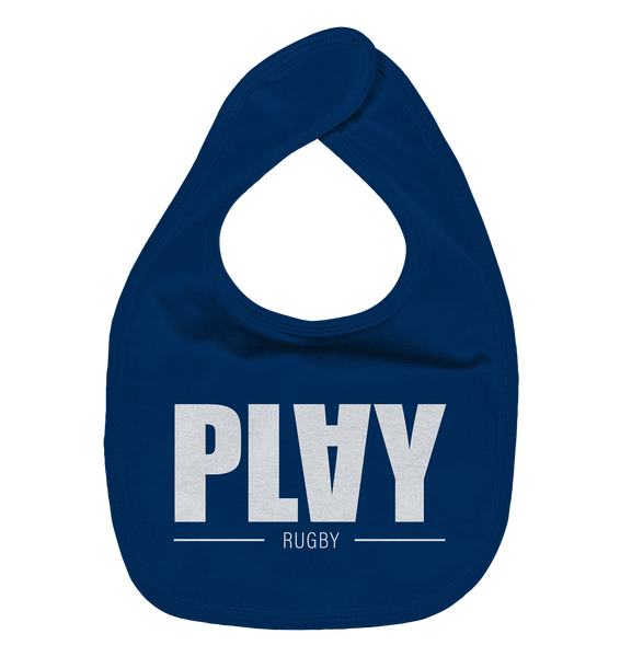 N.O.S.W. BLOCK Lätzchen "PLAY RUGBY" Organic Baby-Lätzchen nautical blue