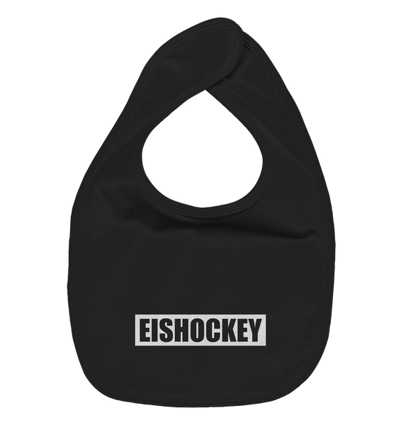 N.O.S.W. BLOCK Lätzchen "EISHOCKEY" Organic Baby-Lätzchen black