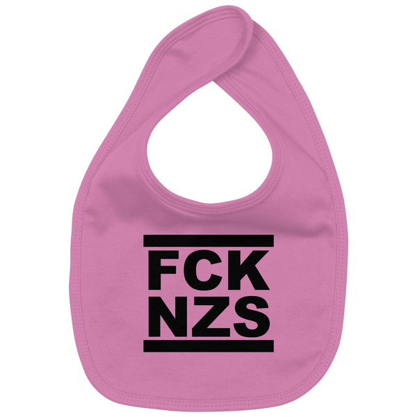 N.O.S.W. BLOCK Gegen Rechts Lätzchen "FCK NZS" Organic Baby-Lätzchen (100% Bio-Baumwolle)