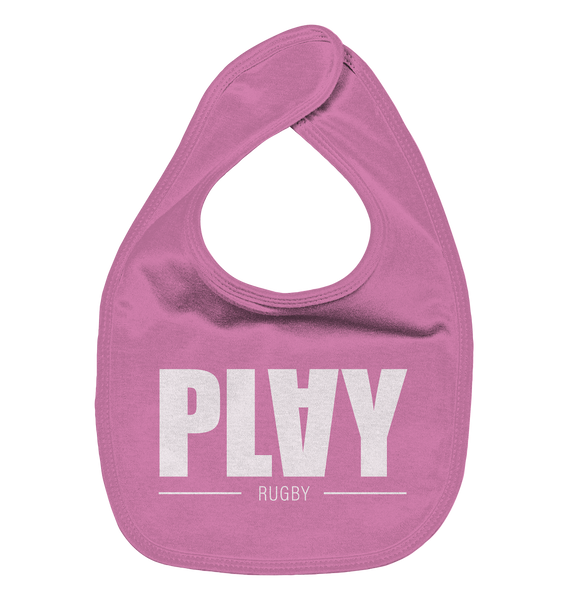 N.O.S.W. BLOCK Lätzchen "PLAY RUGBY" Organic Baby-Lätzchen bubble gum pink