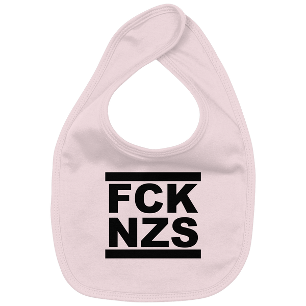 N.O.S.W. BLOCK Gegen Rechts Lätzchen "FCK NZS" Organic Baby-Lätzchen (100% Bio-Baumwolle)