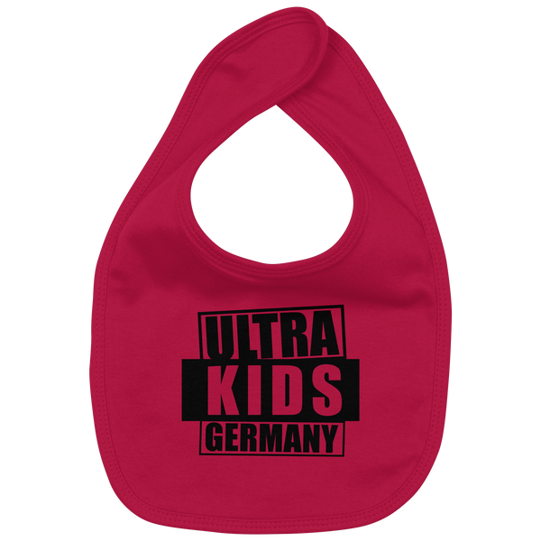 N.O.S.W. BLOCK Lätzchen "ULTRA KIDS GERMANY" Organic Baby-Lätzchen red