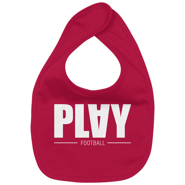 N.O.S.W. BLOCK Lätzchen "PLAY FOOTBALL" Organic Baby-Lätzchen red