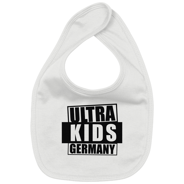 N.O.S.W. BLOCK Lätzchen "ULTRA KIDS GERMANY" Organic Baby-Lätzchen white