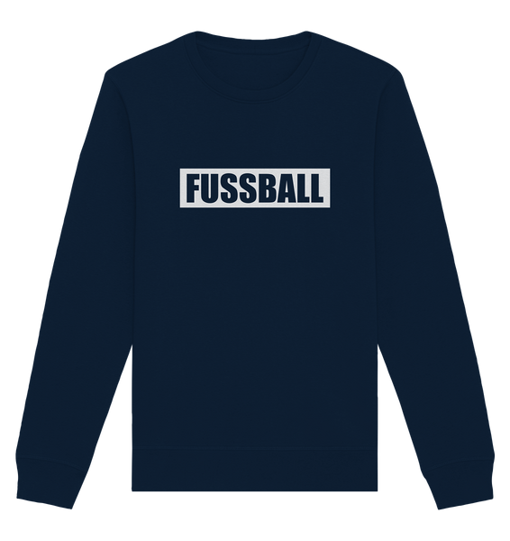 N.O.S.W. BLOCK Teamsport Sweater "FUSSBALL" Männer Organic Sweatshirt french navy