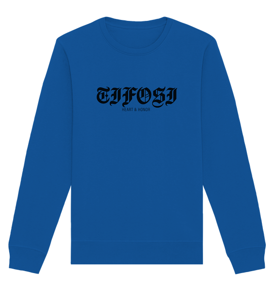 RIOT//GROUNDS Sweater "TIFOSI HEART & HONOR" Männer Organic Basic Sweatshirt royal blue