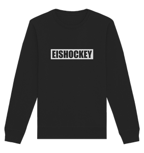N.O.S.W. BLOCK Teamsport Sweater "EISHOCKEY" Männer Organic Sweatshirt schwarz