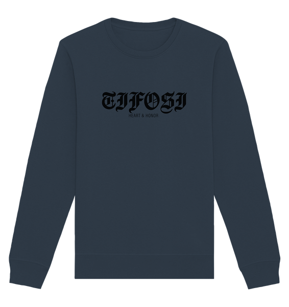 RIOT//GROUNDS Sweater "TIFOSI HEART & HONOR" Männer Organic Basic Sweatshirt india ink grey