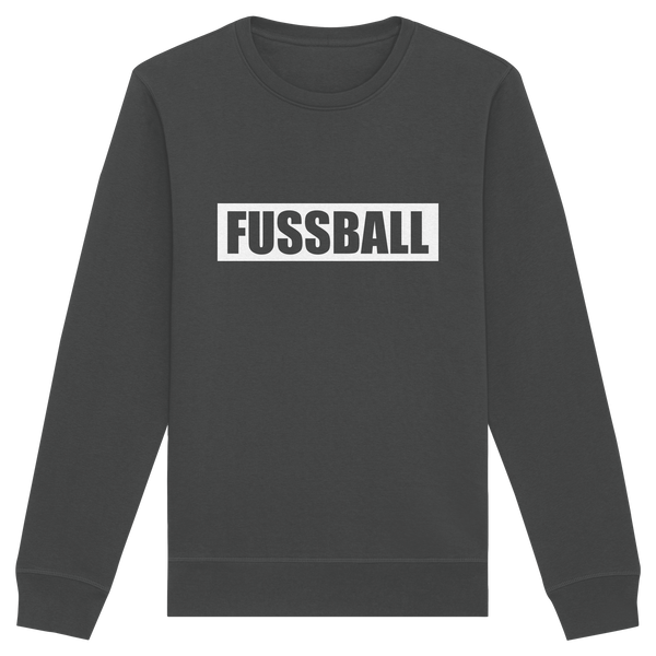 N.O.S.W. BLOCK Teamsport Sweater "FUSSBALL" Männer Organic Sweatshirt anthrazit