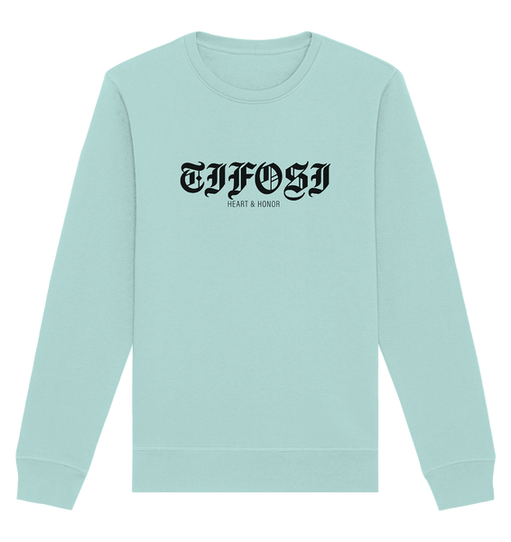 RIOT//GROUNDS Sweater "TIFOSI HEART & HONOR" Männer Organic Basic Sweatshirt caribbean blue 