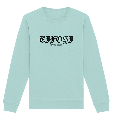 RIOT//GROUNDS Sweater "TIFOSI HEART & HONOR" Männer Organic Basic Sweatshirt caribbean blue 