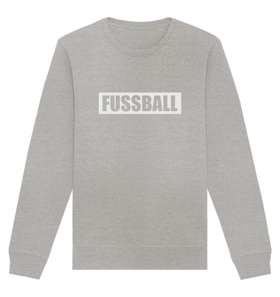 N.O.S.W. BLOCK Teamsport Sweater "FUSSBALL" Männer Organic Sweatshirt heather grey