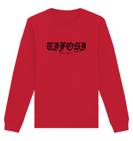 RIOT//GROUNDS Sweater "TIFOSI HEART & HONOR" Männer Organic Basic Sweatshirt red
