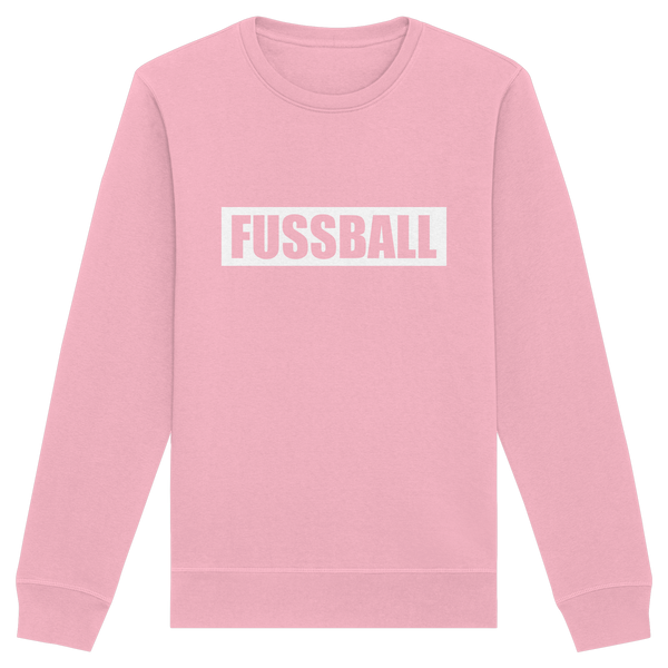 N.O.S.W. BLOCK Teamsport Sweater "FUSSBALL" Männer Organic Sweatshirt cotton pink
