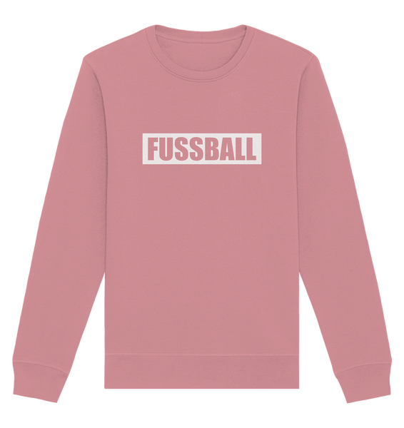 N.O.S.W. BLOCK Teamsport Sweater "FUSSBALL" Männer Organic Sweatshirt canyon pink