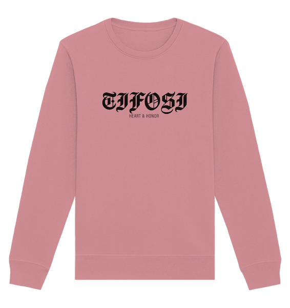 RIOT//GROUNDS Sweater "TIFOSI HEART & HONOR" Männer Organic Basic Sweatshirt canyon pink