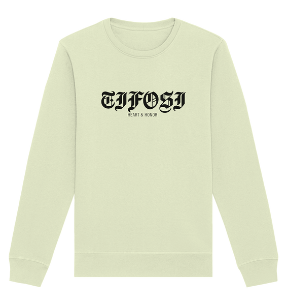 RIOT//GROUNDS Sweater "TIFOSI HEART & HONOR" Männer Organic Basic Sweatshirt stem green