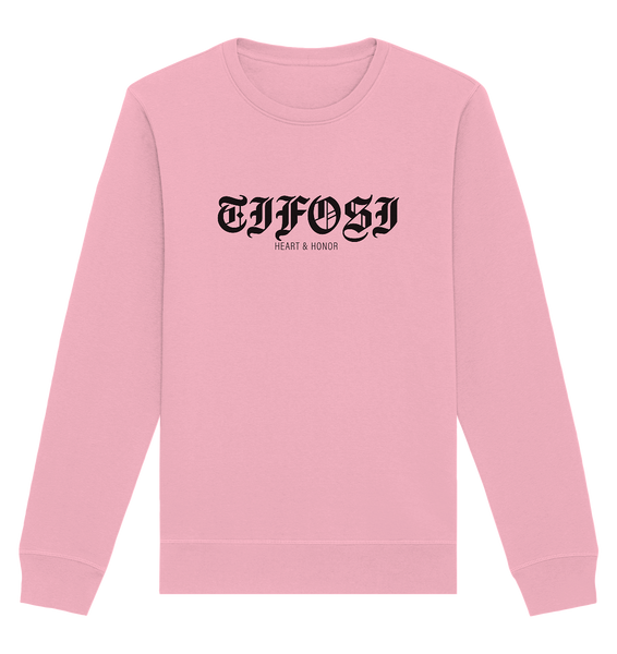 RIOT//GROUNDS Sweater "TIFOSI HEART & HONOR" Männer Organic Basic Sweatshirt cotton pink