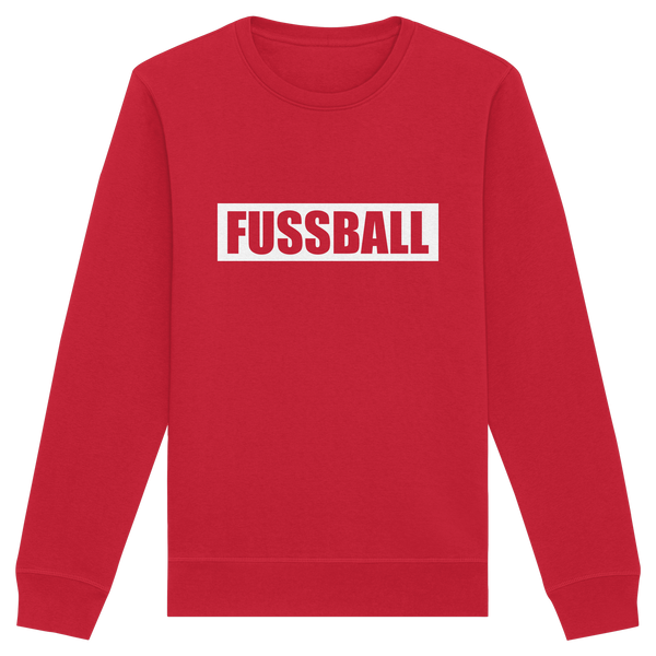 N.O.S.W. BLOCK Teamsport Sweater "FUSSBALL" Männer Organic Sweatshirt red