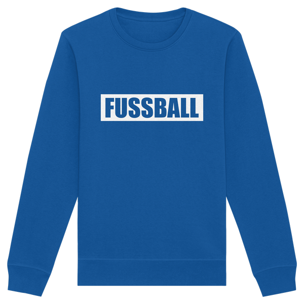 N.O.S.W. BLOCK Teamsport Sweater "FUSSBALL" Männer Organic Sweatshirt royal blue