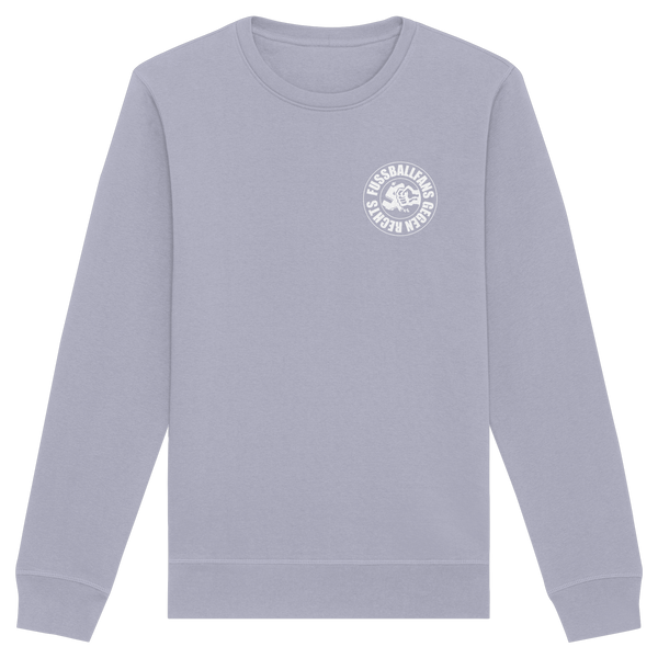 N.O.S.W. BLOCK Fußball Sweatshirt „FUSSBALLFANS GEGEN RECHTS“ – serene blue